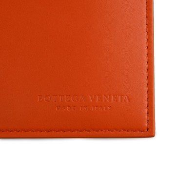 NEW $4900 BOTTEGA VENETA Orange Calfskin Leather Large Basket Tote