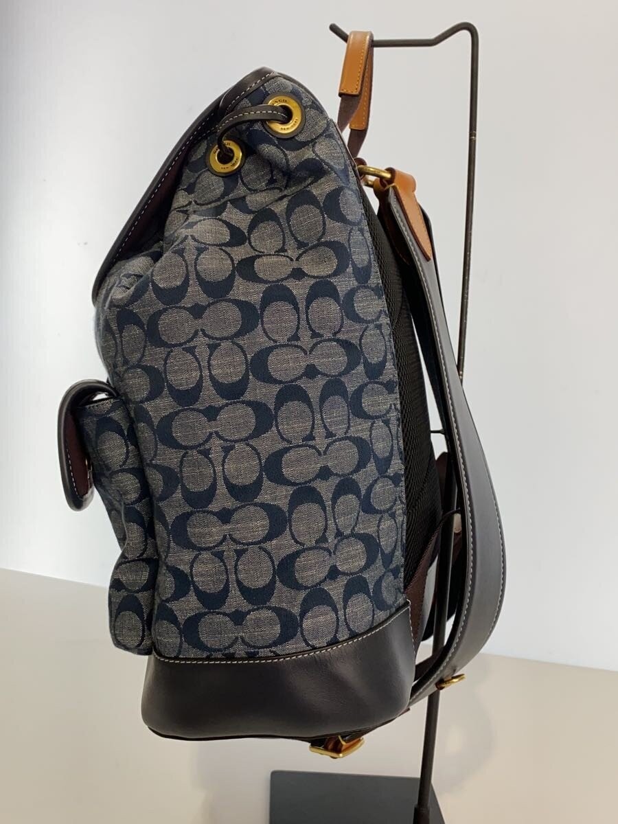 COACH Backpack Leather BLU Allover Pattern C4037 … - image 2