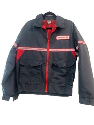 Vtg Northwest Airlines Disney Image Maker Uniform Work Jacket Sz M Made In USA