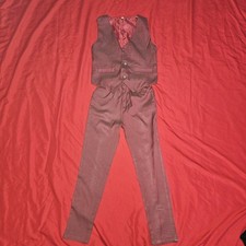 Formal suit - Vest Pants -burgundy- Kids 7 Y