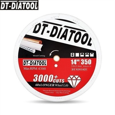 14''/350mm Metal Diamond Saw Blade Cutting Wheel Disc Cut-off Granite Marble Tile