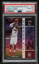 2019 Donruss Optic Winner Stays Holo Prizm LeBron James #20 PSA 10 GEM MT 01su
