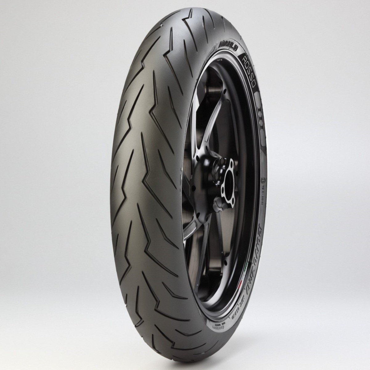 130/70 ZR16 (61W) TL Pirelli Diablo Rosso III 3 Front Motorcycle Sports Tyre - Image 4
