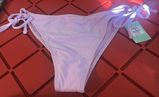 Full Tilt Swim Bikini Bottom Womens Size XL Tie Side Lavender