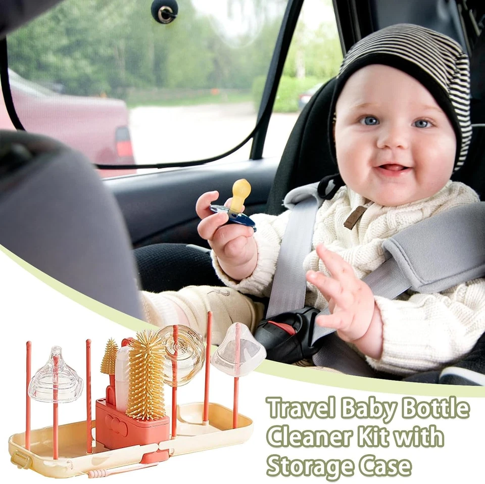 Baby Flaschenbürsten Set - Babyflaschen Reinigungsbürste Mit Aufbewahrungsbox | - Bild 2 von 4
