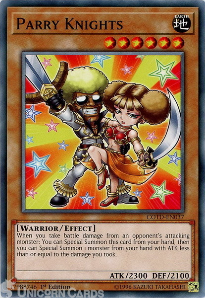 COTD-EN037 Parry Knights Common 1st Edition Mint Yu-Gi-Oh! Card