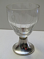 22-23-5 Lik&ouml;rglas Liqueur Glass Kristallglas/Silber 835 Niderlande um 1980