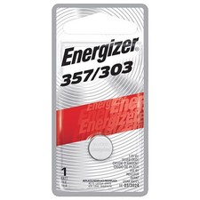 Energizer 357BPZ Silver Oxide 1.55V 0.15Ah Electronic/Watch Battery 0.45Dia. in.