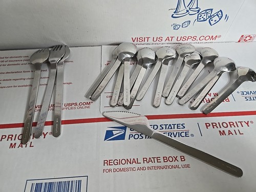 Lot Of 18-Lufthansa Airline Cutlery Flatware Stainless Steel - Picture 23 of 23