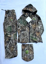 TIDEWE Hunting Jackets for Men, Silent Hunting Coat 2Pc XL