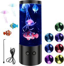 Jellyfish Lamp Jelly Fish Lava Light Lamp Aquarium Sensory Lights with Colorful 