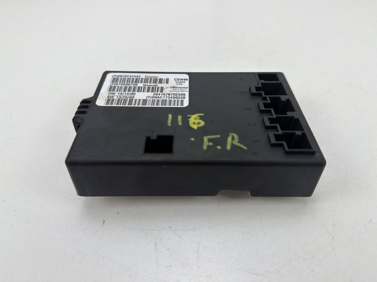 Maserati Ghibli 2014-2020 Seat heater control module P/N 68202424AC