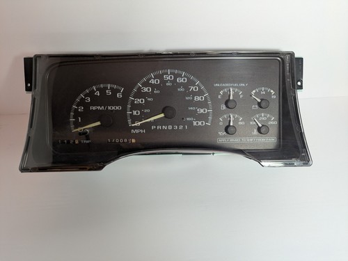 1995-1999 Chevrolet GMC Silverado Yukon Suburban Sierra Instrument Cluster 170k