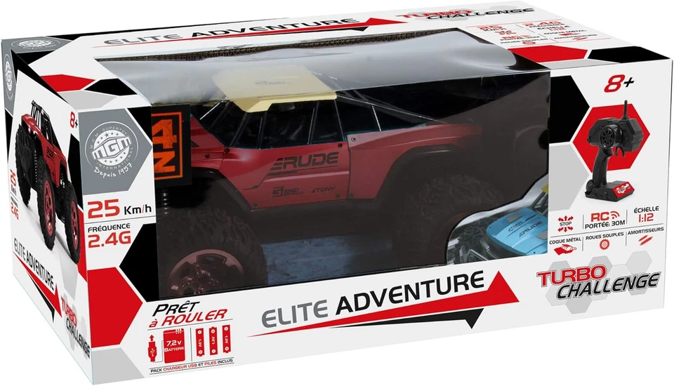 MGM - Avventura Di Pick up - Elite - 094861 - Auto Telecomandata - Rossa - 1/12 - Immagine 2 di 4