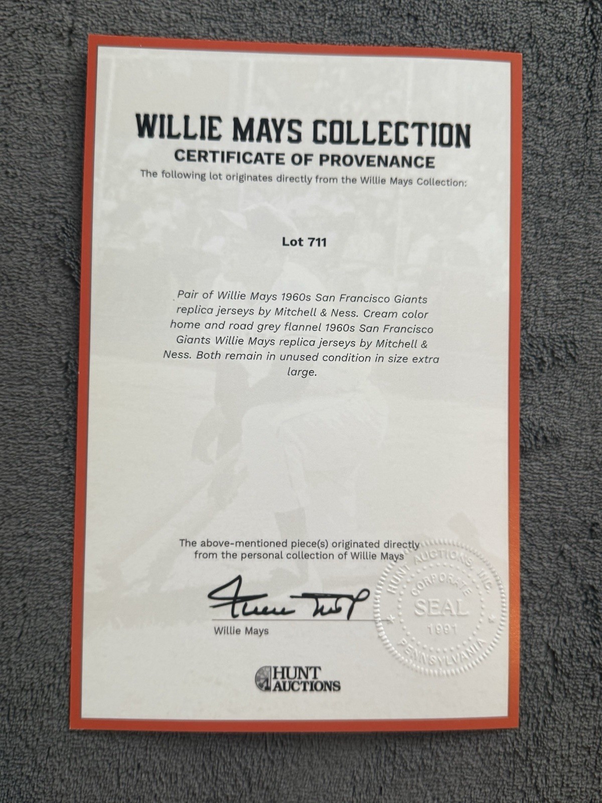 Willie Mays San Francisco Giants Mitchell & Ness Jersey Size XL Willie's Estate  - image 5