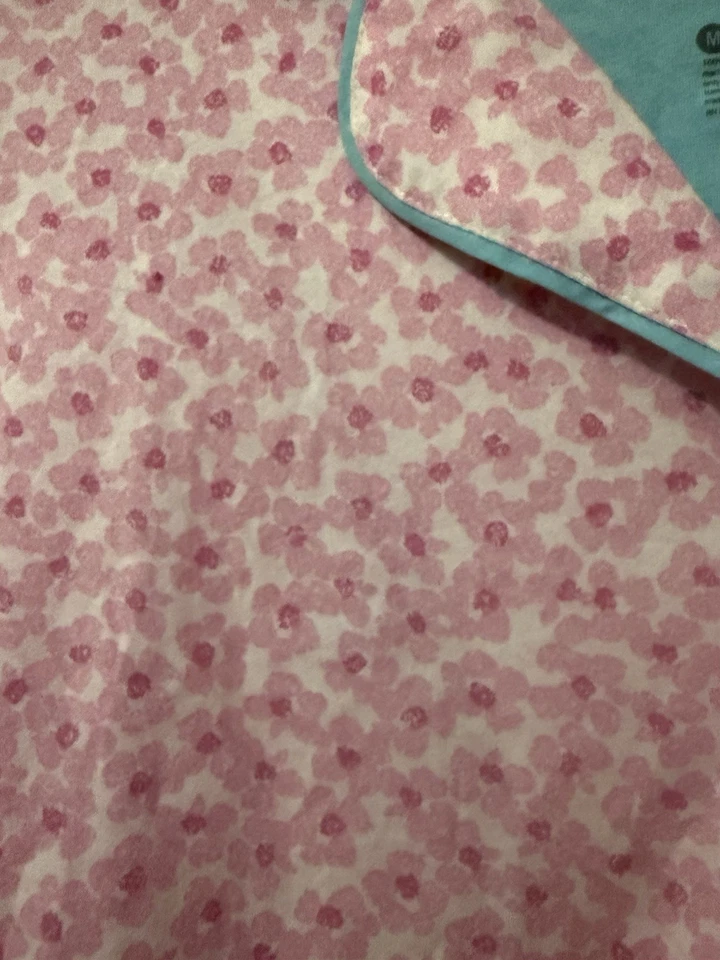 NUEVO CON ETIQUETAS HUE Mujer Rosa Floral Forrado Abotonado Corazón Gráfico Pijama Camisa para Dormir; M Foto 3 de 4