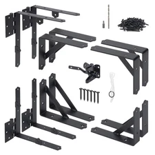 2 Set Anti Sag Corner Brace Bracket, Heavy Duty No Sag Frame Kit with Self-Lo...