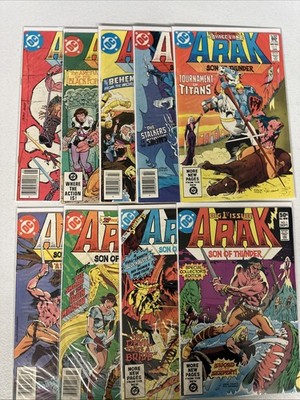 Arak Son Of Thunder #1 2 3 4 5 6 7 8 9 complete 1981 1st Arak Lot Run VF/NM *U7