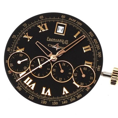 EBERHARD Genuine Movement Chrono 4 cal.2894-2 Automatic Mens Watch Black Color