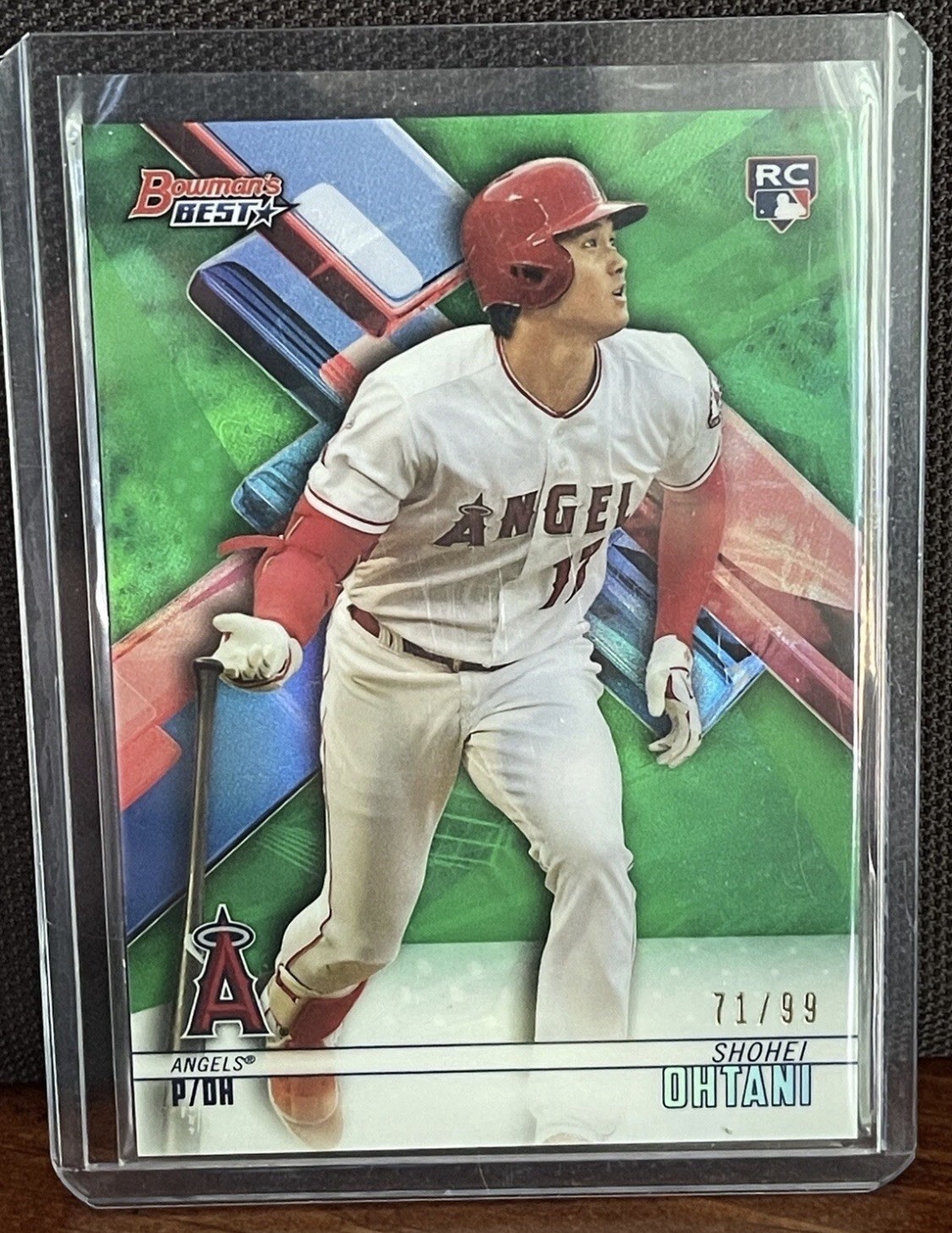 2018 Bowman's Best Shohei Ohtani #1 Green Refractor /99 (RC) La Angels Rookie