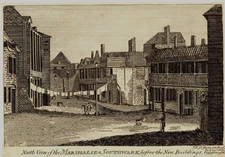 18thC Marshalsea Prison Southwark London Engraving Dickens Little Dorrit