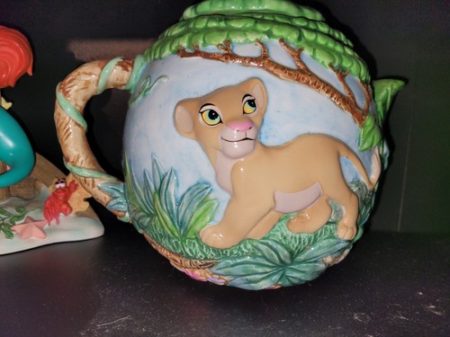 1994 Disney Lion King Musical Teapot-Schmid-Simba-Nala I Just Can't Wait to Be - Picture 3 of 11