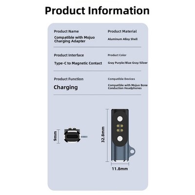 Aluminium USB C Ladegerät Adapter für Mojawa Run Plus kompakt und leicht