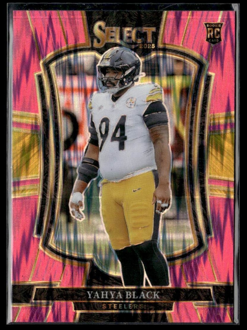 2025 Panini Select #153 Yahya Black Pink Prizm Shock