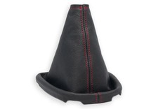 SCHALTMANSCHETTE FUR CITROEN C1 FL 2012-2014 SCHALTSACK ECHTELEDER NAHT ROT