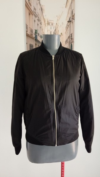 LilyLoves ,Black Bomber Jacket,Size 8