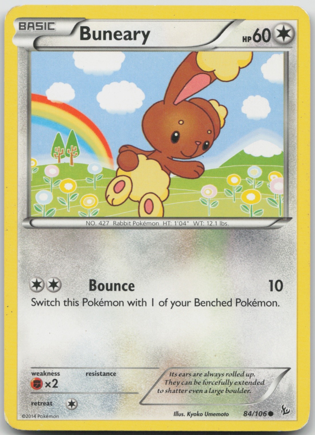 Buneary 84/106 Common XY - Flashfire LP Normal
