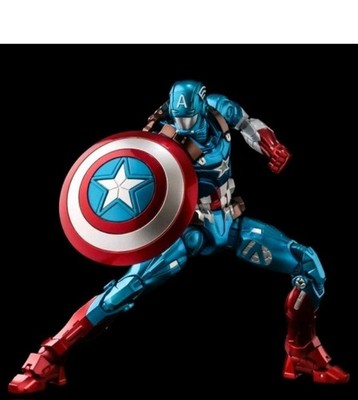 Sentinel Captain America Action Figure - FIGHTING ARMOR MARVEL metallic Avengers