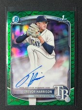 2025 Bowman Chrome 1st Trevor Harrison Green Reptilian Auto /99