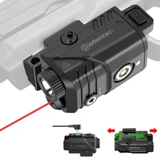 DEFENTAC 450lm Slidable Pistol Light and Red/Green/Blue Laser Sight Combo, St...