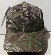 Signatures Blank RealTree Xtra Green Mesh Snapback Trucker Hat Cap NWT