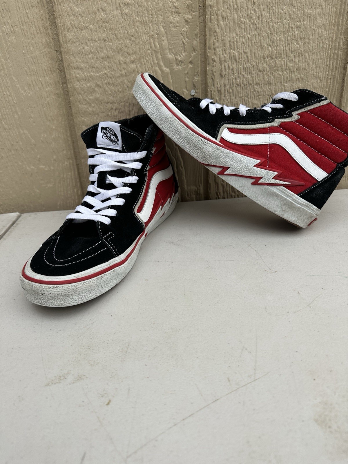 SAOLA Vans Sk8 Hi Bolt Racing Rosso Nero US Uomo Taglie 10.5 Donna’s 12 (721451) Vans