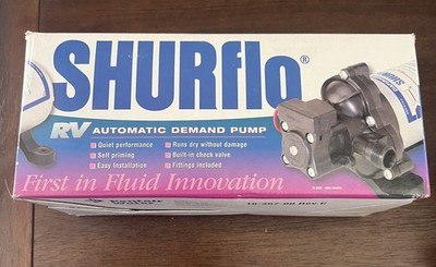 SHURFLO RV AUTOMATIC DEMAND PUMP  12 V  3.5 GPM  * USED * USA  MADE
