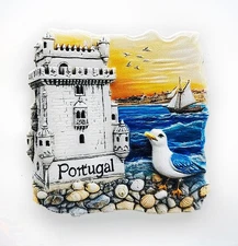 Belem Tower, Portugal Tourist Souvenir 3D Resin Fridge Refrigerator Magnet GIFT