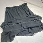 MSK Women's XL Black Ruffle Tiered Chiffon Skirt Elastic Waist 100 Polyester — photo 7