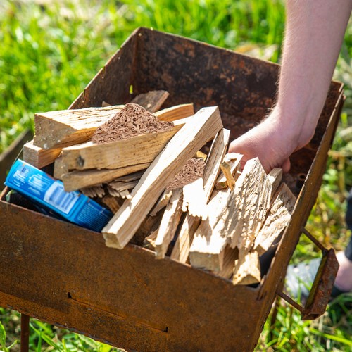  1 Bag Hickory Wood Chips Barbeque Hickory Wood Chunks Dried Wood Sawdust - Zdjęcie 2 z 12