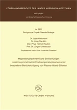Magnetohydrodynamische Berechnungen rotationssymmetrischer Hochtemperaturplasmen