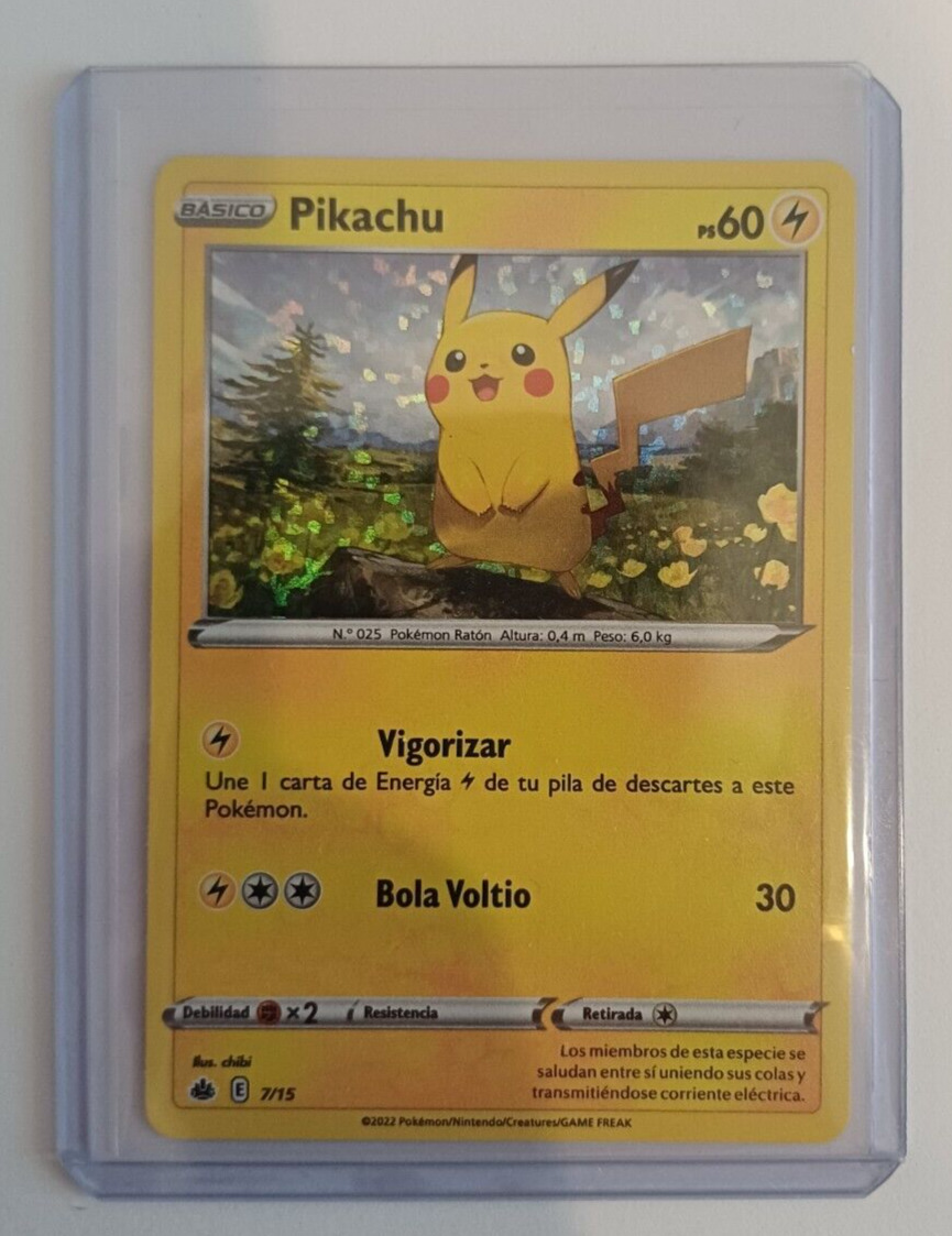 #7/15 PIKACHU HOLO Holographic MC DONALD'S 2022 SPAIN Pokemon Card