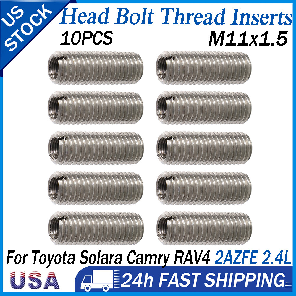 パーツ ta170 M11x1.5 For Toyota Solara 2.4 2AZFE Camry Head Bolt Thread Inserts