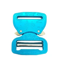 AustriAlpin Blue 38mm/1.5" Pro Style Cobra Buckle - Male Adjustable Female Fixed