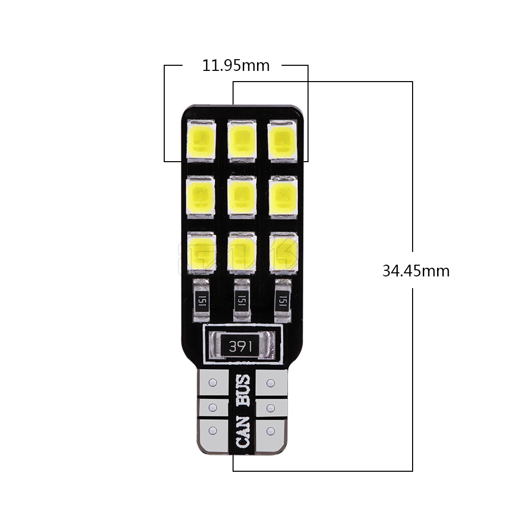8 Pezzi Lampada Led T10 W5W 194 168 5 SMD 5050 Luce Auto Canbus 12V 1.5 - Foto 5