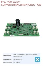 Gilbarco M14613A001 Encore 500 Valve Converter Board