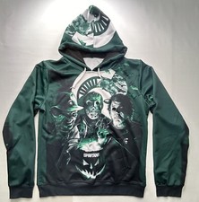 Michgan State Spartans Horror Hoodie Large Green Freddy Krueger Jason Myers