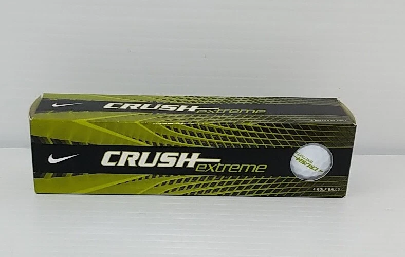 NOS Nike Crush Extreme Golf Balls Green 1 Sleeve 4 Pack New Old