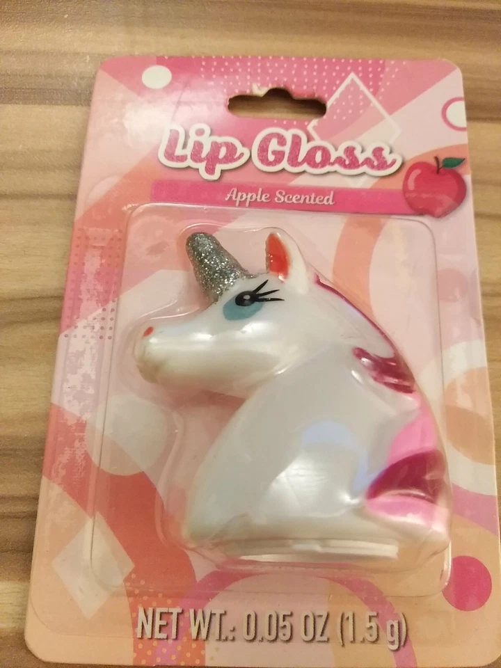 Lote Brillo Labial CABEZA UNICORNIO - Perfumado a Fruta - Perfumado a Manzana y Uva Foto 3 de 4