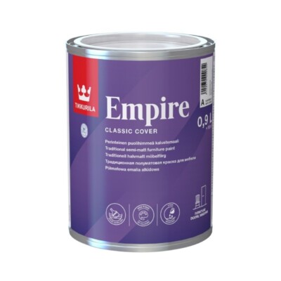 Tikkurila Empire Möbelfarbe Möbellack Möbel Farbe Holz Holzlack Alkyd 0,9L